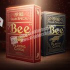 Bakara / Blackjack için Golden Bee PLC066 Kağıt Görünmez Oyun Kartları