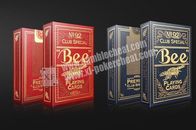 Bakara / Blackjack için Golden Bee PLC066 Kağıt Görünmez Oyun Kartları