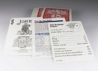 Rummy Bisiklet Kağıt Iskambil Kartları Poker Vurguyla İşaretlenmiş Lensler İçin Görünmez Mürekkep