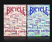 Lensler İşaretli Görünmez Mürekkep Poker Hile Kağıt Bisiklet Oyun Kartları