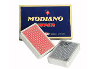 Poker Maç Kumar Kitleri Kırmızı Modiano Ramino Plastik Oyun Kartları