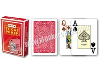 Plastik Kumar Sahne Kırmızı İtalya Modiano Texas Holdem Iskambil Kartları