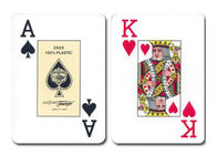 Plastik İşaretli Poker Kartları, Poker Analizörü için Fournier Bridge 2826 Oyun Kartları