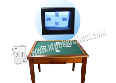 Ahşap Kare İşaretli Oyun Kartları Perspektif Tablo Gizli Kameralı