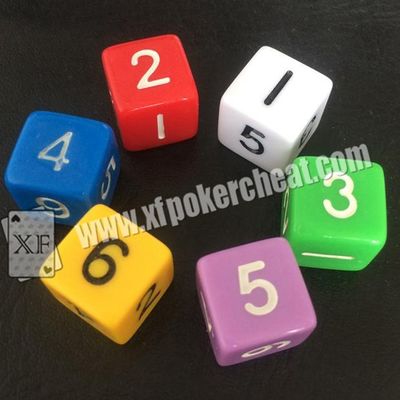 Özelleştirilebilir Kumar Aksesuarları / Kalıcı Noktalı Casino Oyunu Zar